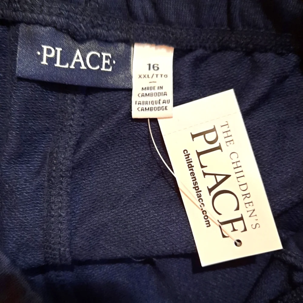 NWT! The Children's Place Navy Blue Pull On Shorts size XXL (16) Athleisure